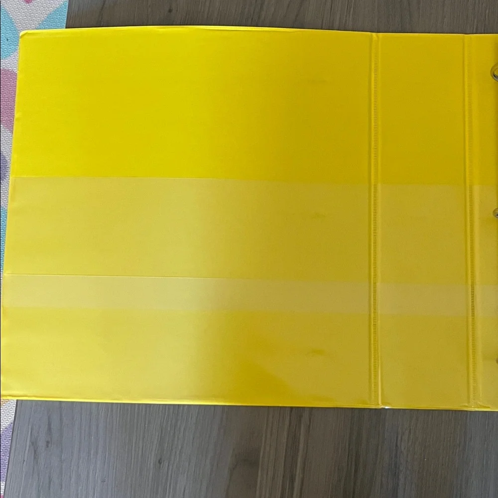 Yellow D-Ring Binder for Home Office new
